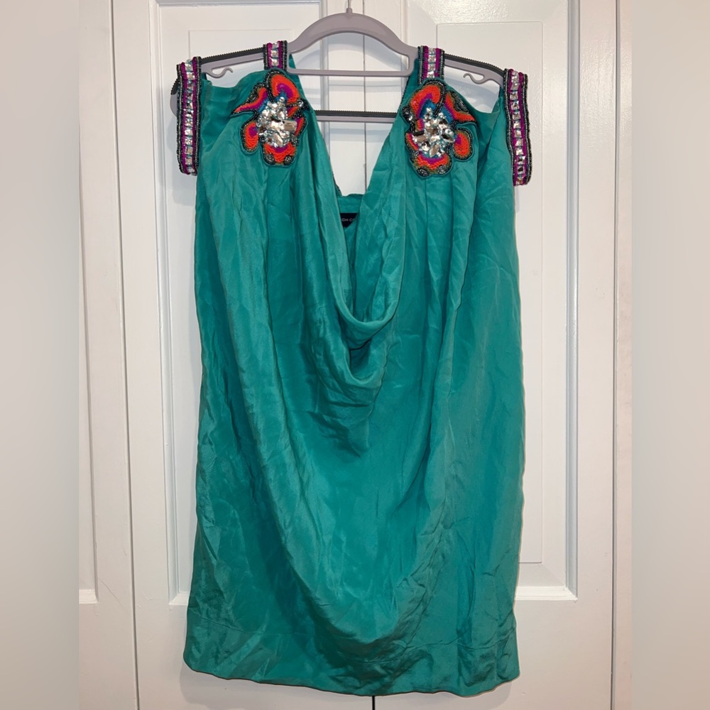 NWT French Connection Lyndsey Cowel Neck
Silk Dress in Gatward Green